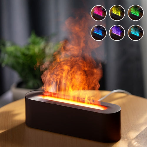 FlameGlow - USB Aroma Lamp with Flame Effect and RGB Lighting