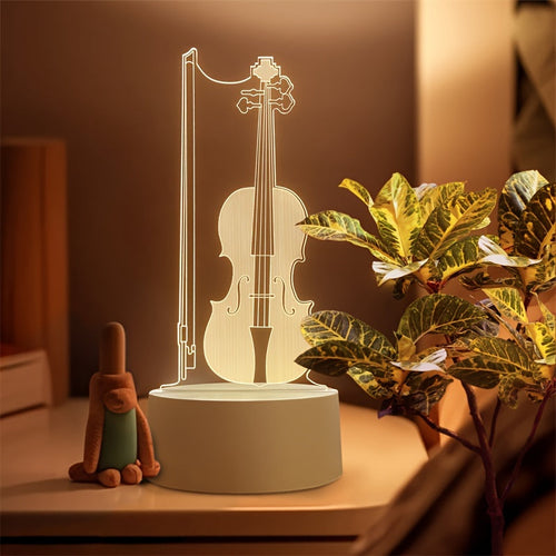 MusicLamp - 3D Illusion Cello LED Table Lamp