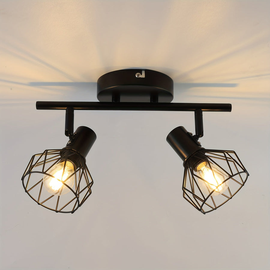 SpotFlex - Swivel LED Ceiling Spotlight with 2 Balls E14 Black
