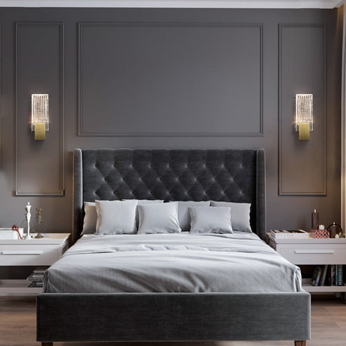RibbedLux - Modern Crystal Wall Light