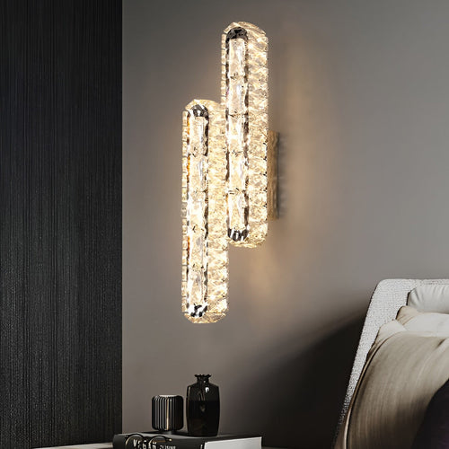 CrystalLux - Double LED Crystal Wall Light with Dimmable Function