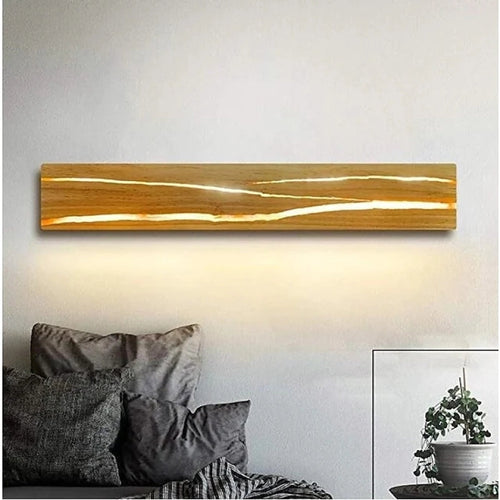 Orr Minimalist LED Wall Light - Dining/Bedroom, Wood