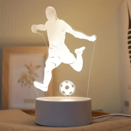 SoccerGlow - Football LED Night Light with Acrylic Base