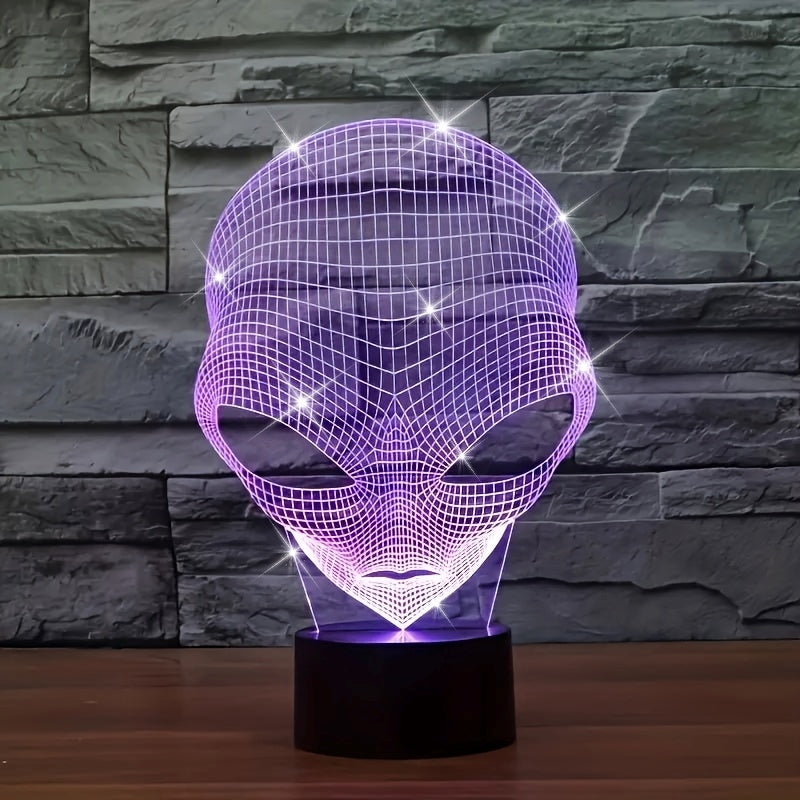 CosmicGlow - 3D Night Light with Black Base and 7-Colour LED Lighting