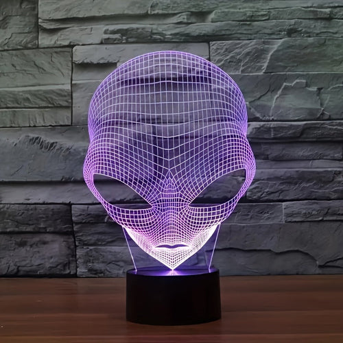 CosmicGlow - 3D Night Light with Black Base and 7-Colour LED Lighting