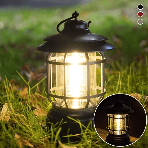 VintageGlow - Portable Retro Camp Lantern