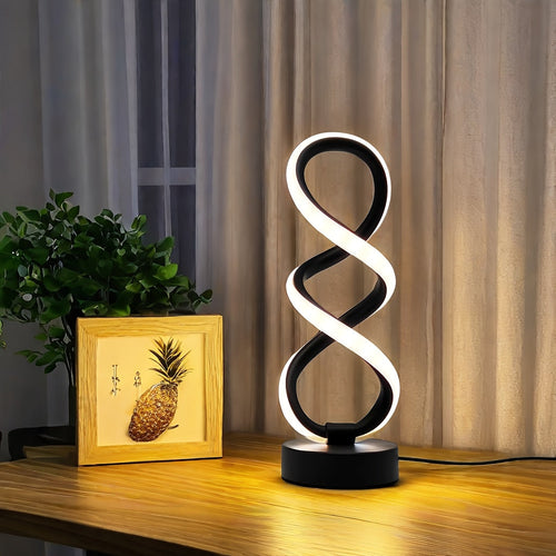 SpiraLux - Modern Spiral Table Lamp with Three Color Settings