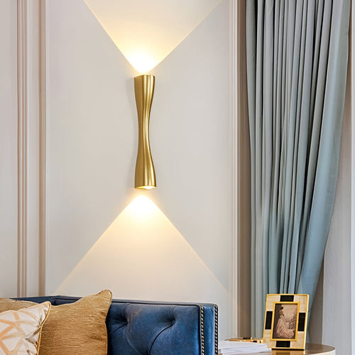 LumiBriljant - LED Up and Down Wall Lights in Modern Metal Finish