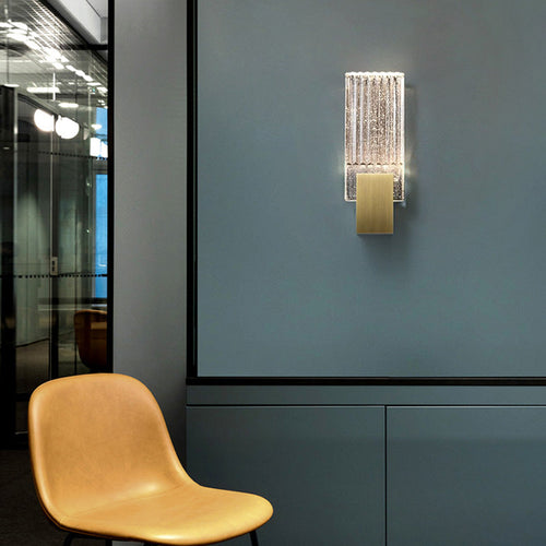 RibbedLux - Modern Crystal Wall Light
