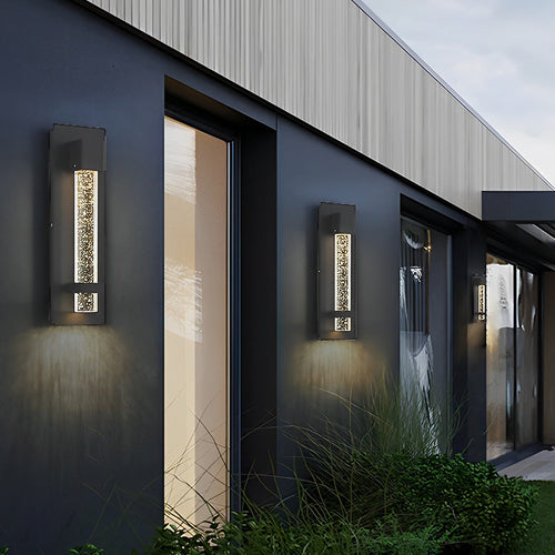 Waterproof Wired Bell Glass Outdoor Wall Lamp
