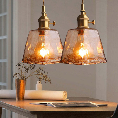 Eloise Vintage LED Ceiling Lights Gold Metal and Glass for Bedroom Living Room Dining Room