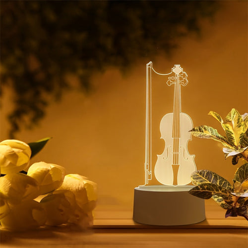 MusicLight - 3D Illusion Cello LED Night Light