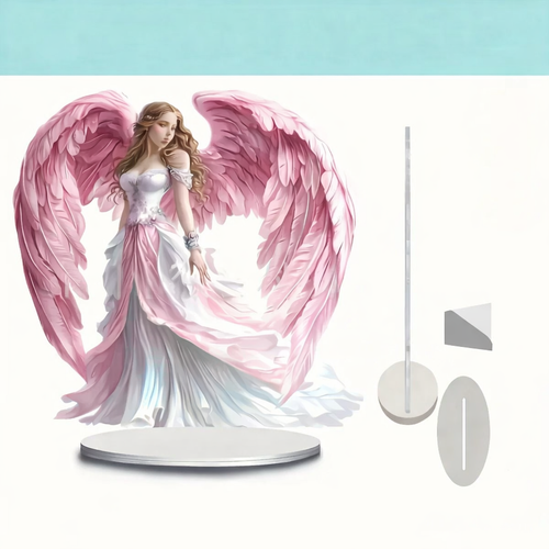 Table Decoration Acrylic Angel Wings Interior Art