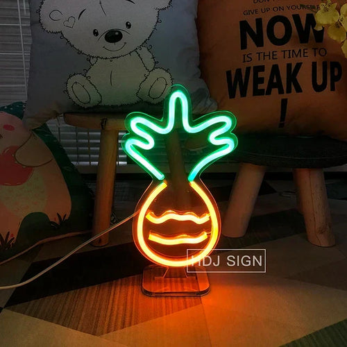 NeonBurger – LED Night Light in Hamburger Shape | Unique Lighting for Kitchen & Party