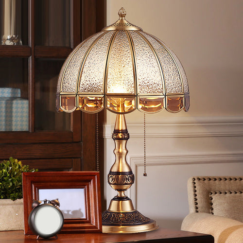 HeritageGlow - Antique Bronze Table Lamp