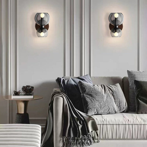 Valentina Modern LED Wall Light - White - Metal/Glass - For Living Room