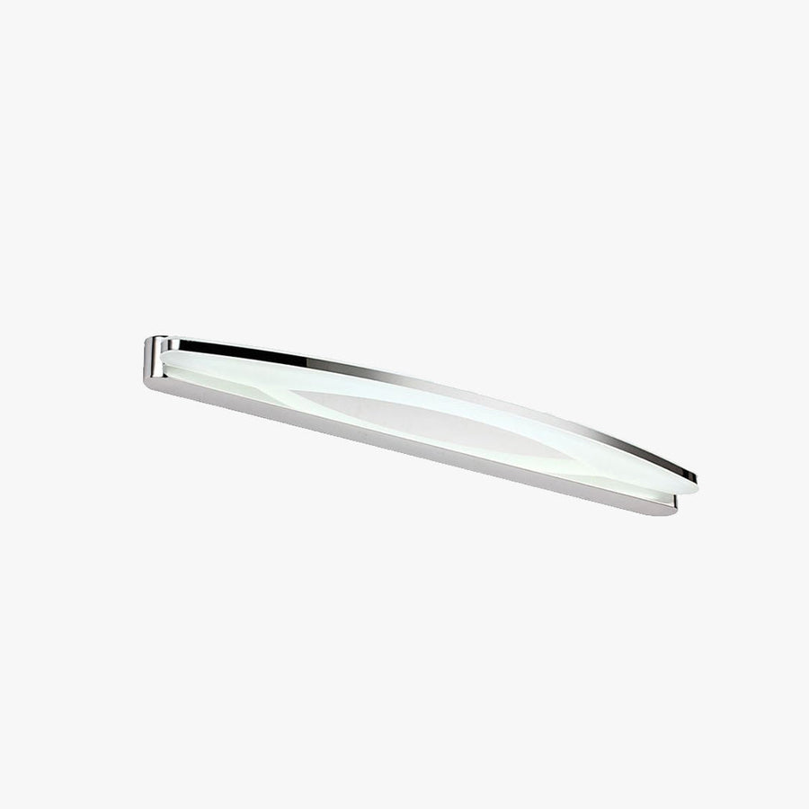 Leigh Modern Minimalist Oval LED Wall Light - Chrome, Bedroom/Bathroom, Metal Acrylic