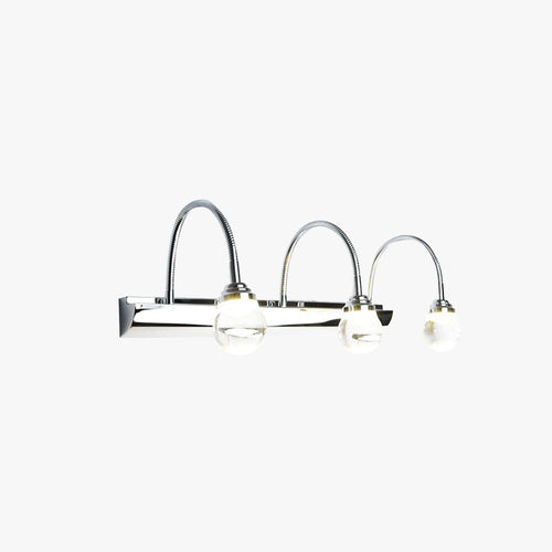 Leigh Modern LED Wall Light - White, Living/Bathroom, Metal Acrylic, 2/3-Lights