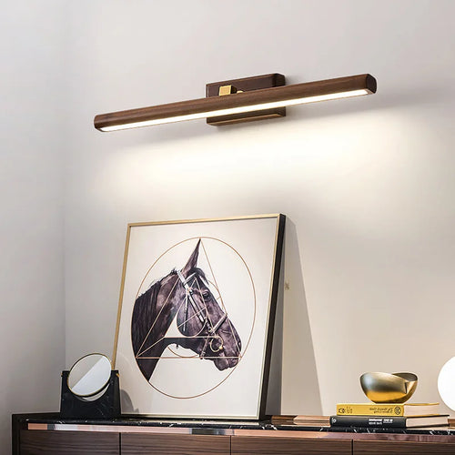 LumiMystic - Walnut Wood Wall Lamp