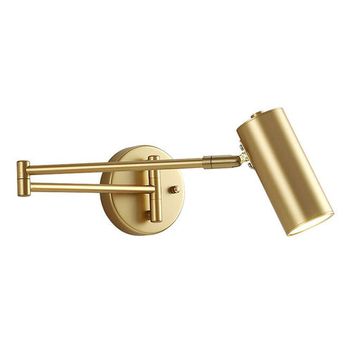 Modern Adjustable Cylindrical Wall Light - 2 Colors, Living Room, Metal