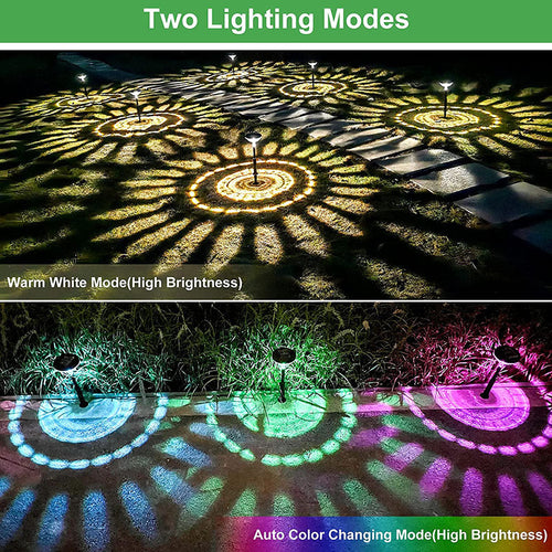 4-Pack Solar Landscape Path Lights for Outdoors