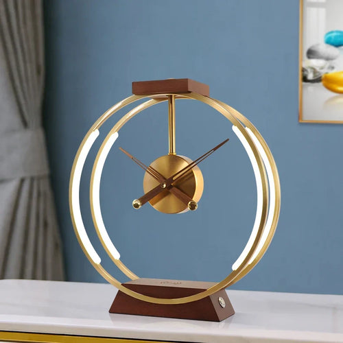 Wireless Rechargeable Phone Clock Lamp with Modern Design