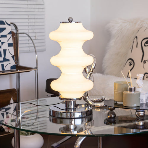 LumiGlas - Elegant Table Lamp with Glass Shade
