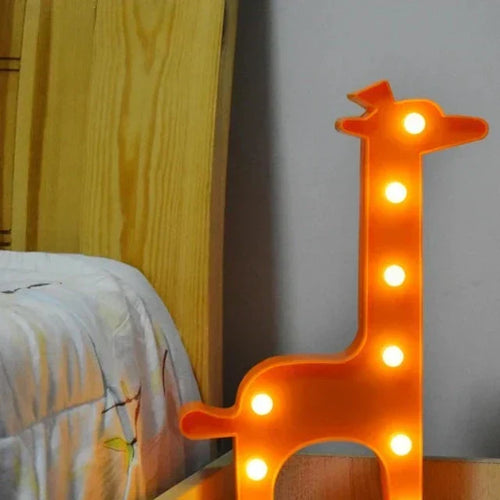 LumiZoo – LED Giraffe Night Light for Children, Dimmable Table Lamp & Bedroom Decoration