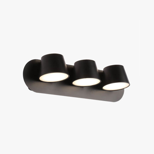 Cooley Modern LED Wall Light Black - Bathroom/Bedroom, Metal Acrylic, 1/2/3-Light