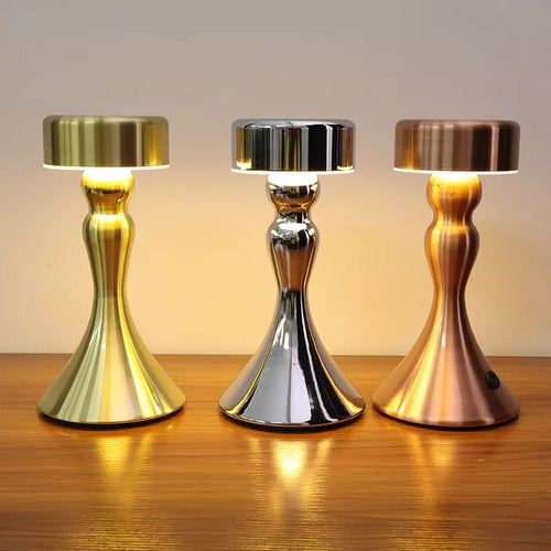 Luxury Wireless Table Lamp with Gold Finish