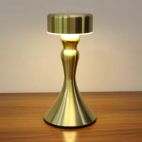 Luxury Wireless Table Lamp with Gold Finish