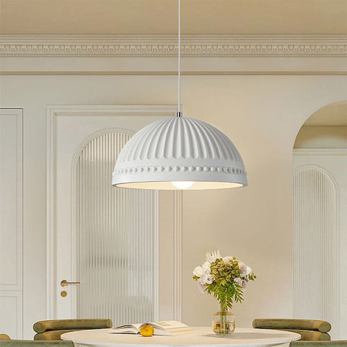 Elegant White Resin Pendant Light