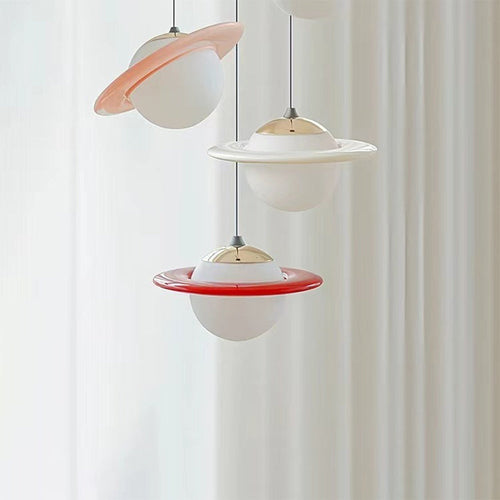Creative Colorful Planet Glass Pendant Light
