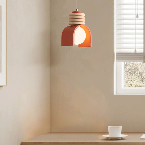French Style Cream Resin Pendant Light