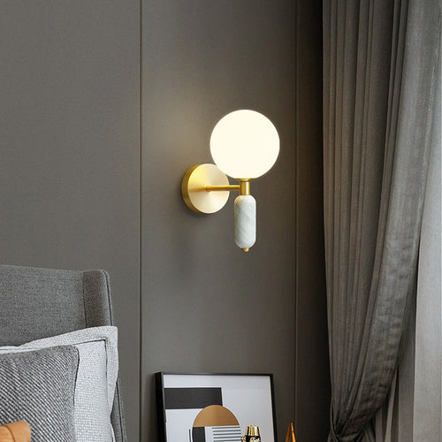 Modern Marble Bedside Wall Lamp