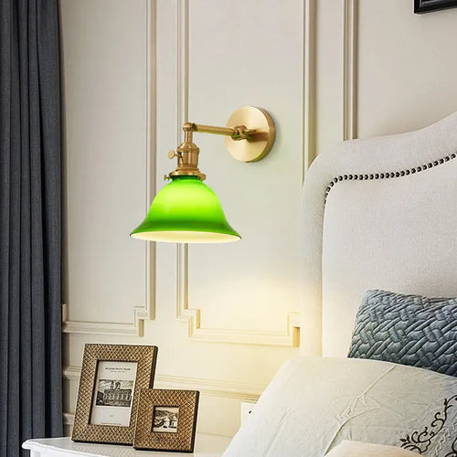VintageGreen – Adjustable Classic Wall Lamp for Stylish Lighting