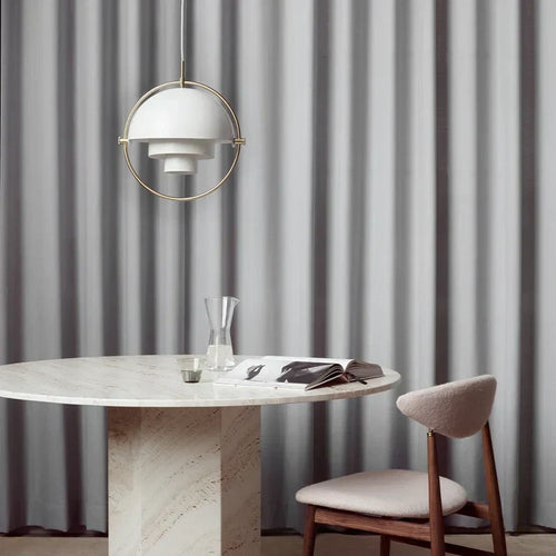 NordicElegance - Modern Gold LED Pendant Light in Minimalist Design