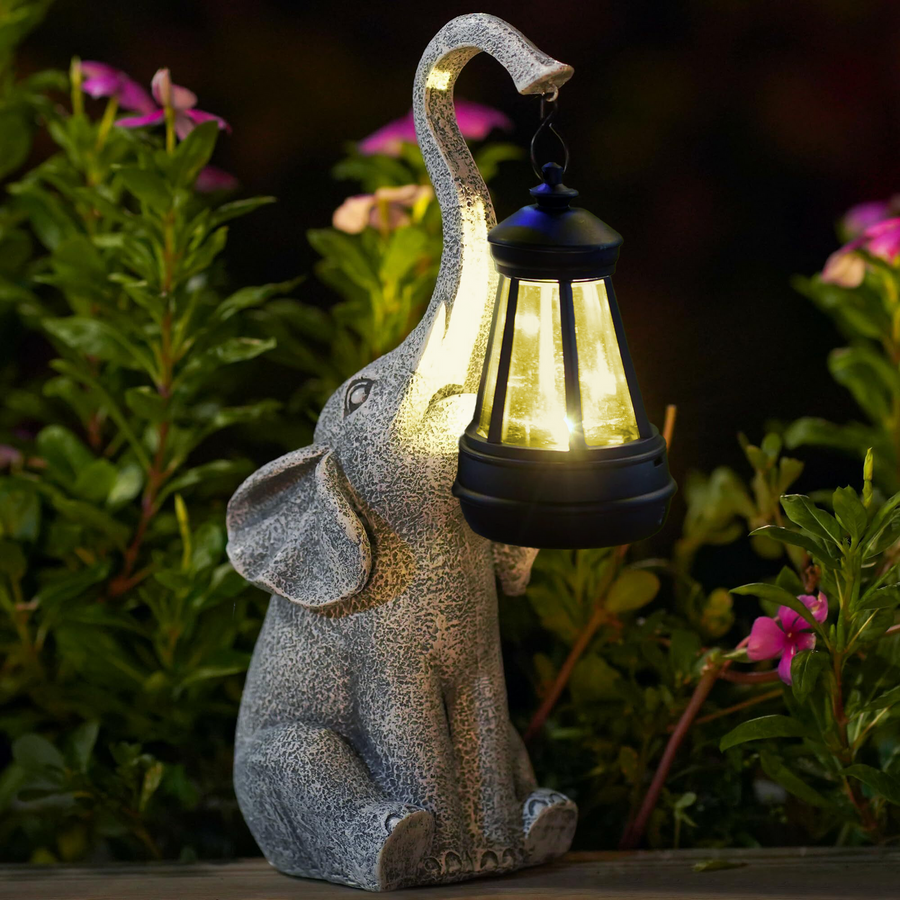 Elephant Solar Garden Light – Modern LED Outdoor Decoration