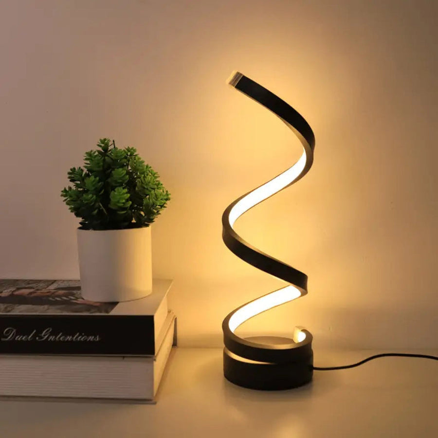 Modern LED Spiral Dimmable Design Table Lamp Mood Light