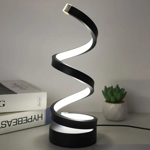 Modern LED Spiral Dimmable Design Table Lamp Mood Light