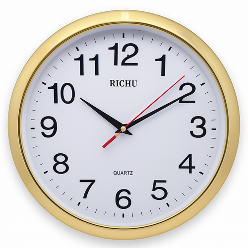Elegant Black Glass Wall Clock with Silent Movement