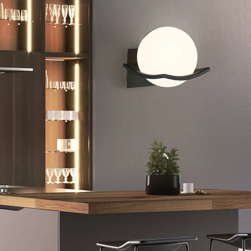 LuxeLight - Modern Milk Glass LED Wall Lamp – Dimmable and Energy-Efficient