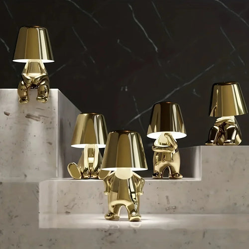 GoldenGrace - Gold Statue Table Lamp