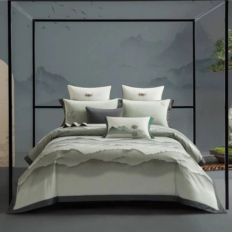 Tranquille Valleys Duvet Cover Set – Egyptian Cotton