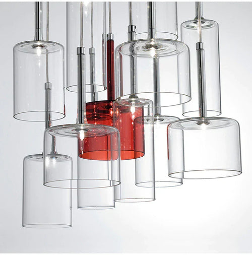 Crystal Table Lamp with Hanging Light