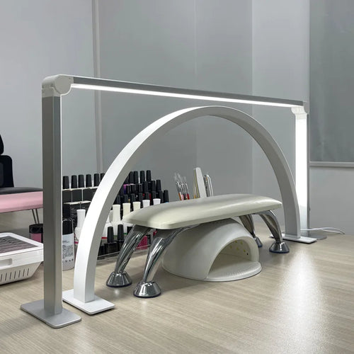 LunaGlow – Half Moon LED Table Lamp for Desk and Nail Studio Lighting