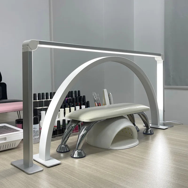LunaGlow – Half Moon LED Table Lamp for Desk and Nail Studio Lighting