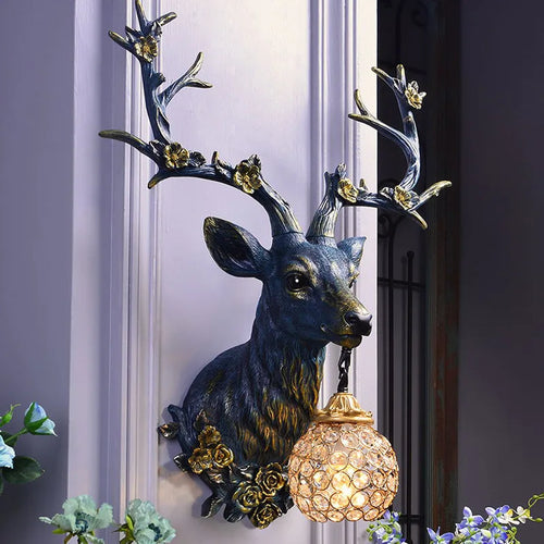 ModernCharm - Rustic Deer Lamp