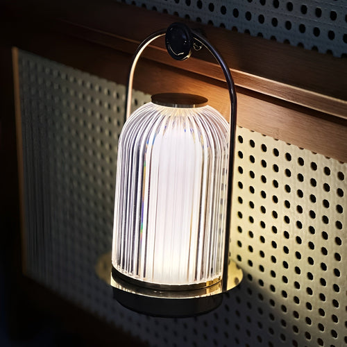 IllumiFlex - Portable Acrylic Table Lamp - Ideal for Camping and Home Use with Touch Control