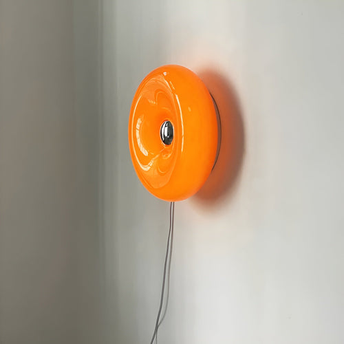 Orange Donut Lamp - Stylish Wall Light and Table Lamp